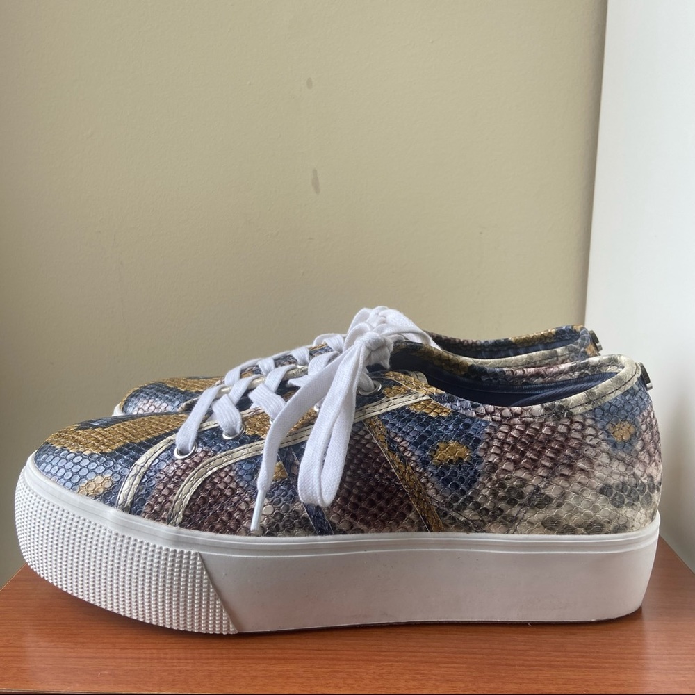 Steve Madden Emmi Snakeskin Platform Sneakers